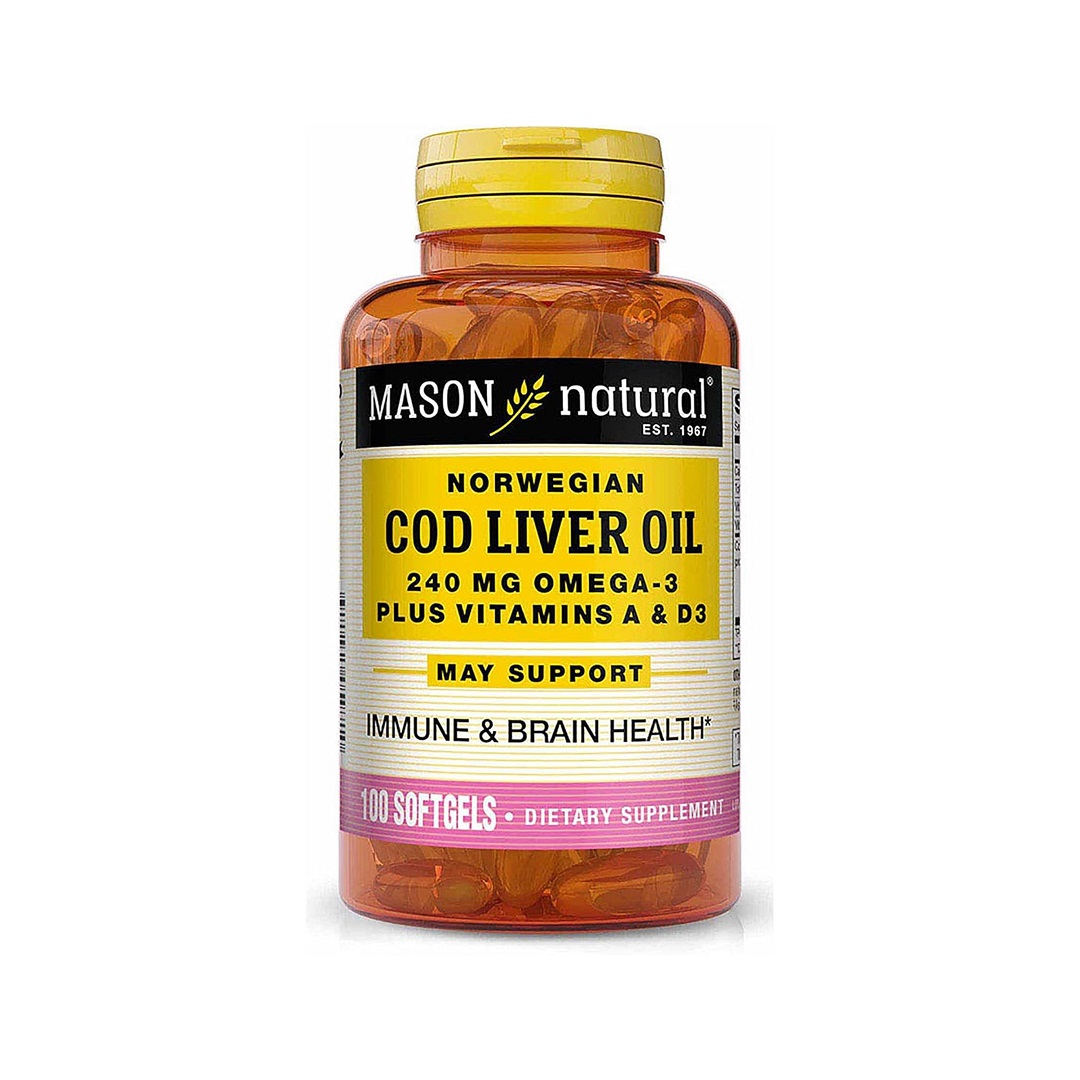 Cod Liver Oil 1000 mg + Omega 3 100 Cap. Right Nutrition