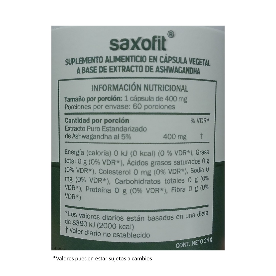 Saxofit Ashwagandha 60 Cap. 2